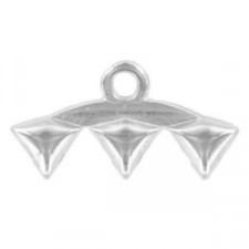Cymbal ™ DQ metal bead ending Vani III for Matubo GemDuo - Antique silver